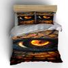 Fiery dragon eye pattern. Bedding sets Duvet cover sets Duvet covers Pillowcases(1 * Duvet Cover 2 * Pillowcases without duvet insert)