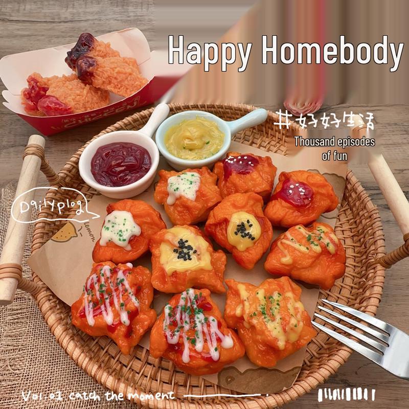 

Japanese Restaurant Dipping Sauce & Fried Chicken Play Props for Kids Photography