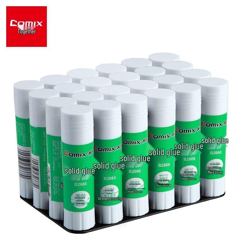Qixin B2666-N PVA Solid Glue Stick, 9g, 24-Pack