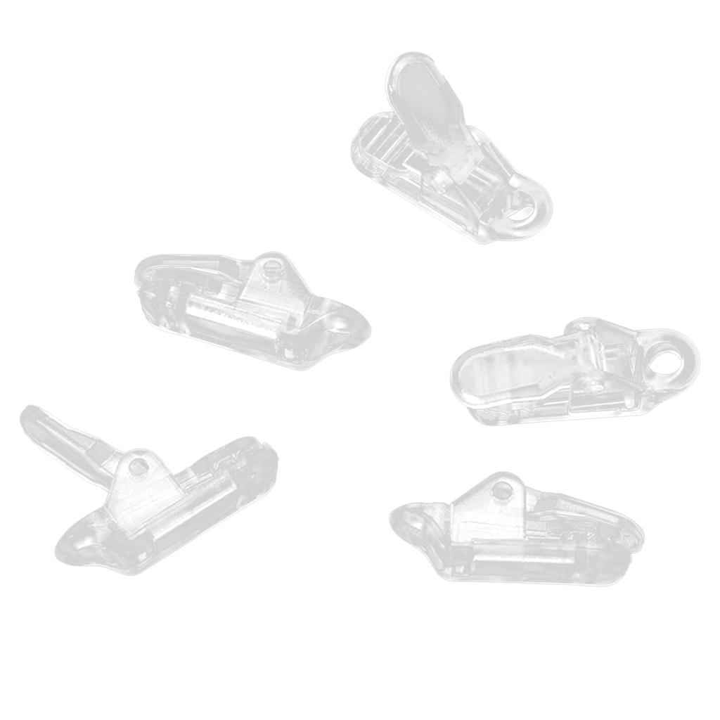 10Pcs Tent Clip Awning Clip Clamp Tarp Set Clear Clamp Tent Clip Windproof Rope Fixed Clip for Outdoor Camping Canopy
