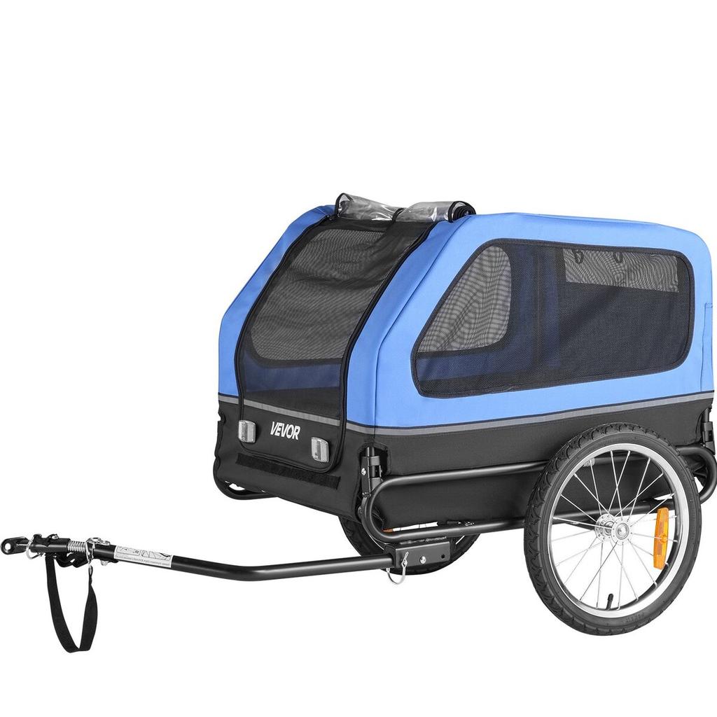 Dog Bike Trailer, Supports up to 40 kg, Pet Cart Bicycle Carrier for Small & Large Dogs, Easy Folding Frame with Quick Release Wheel, Universal