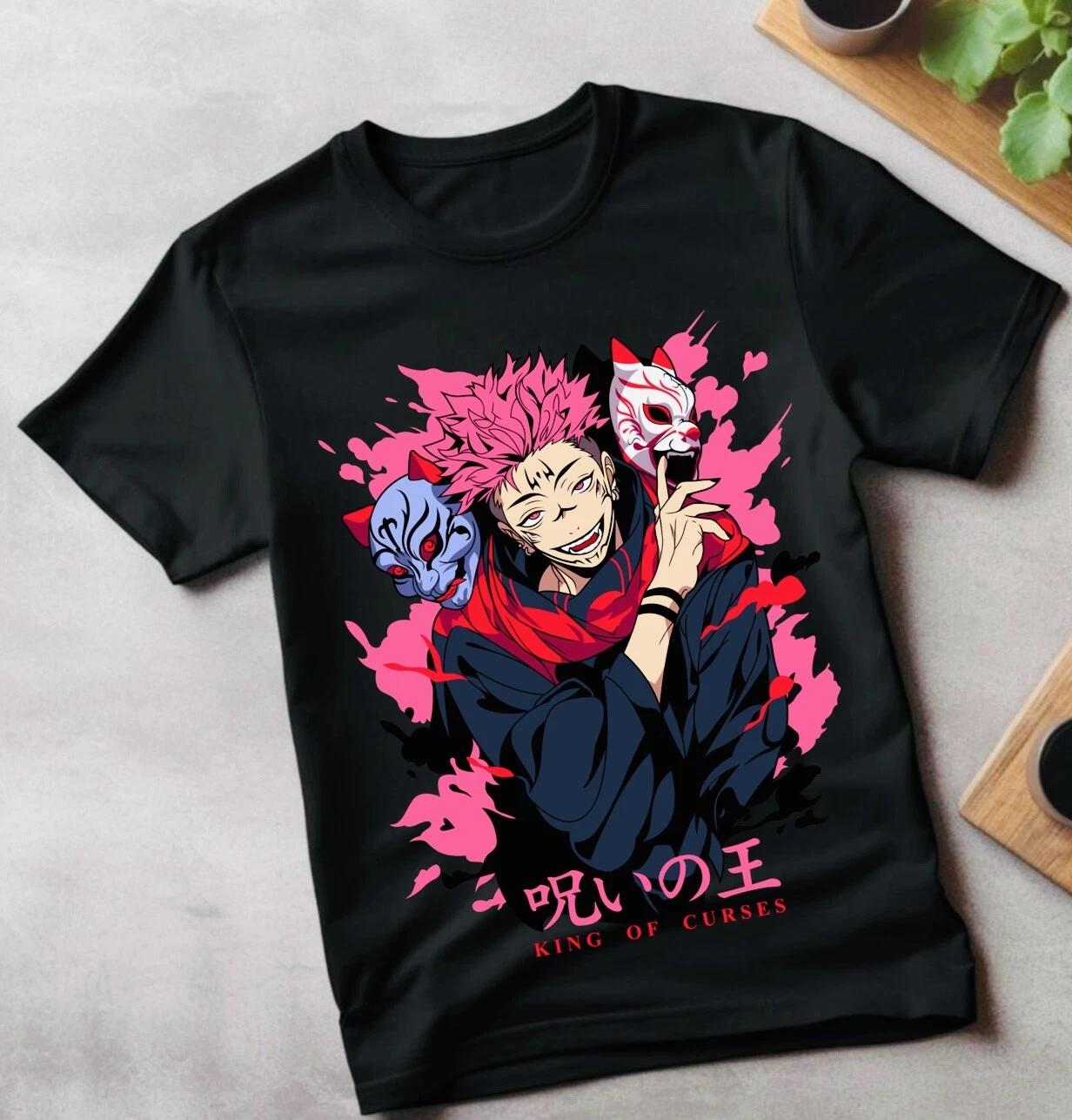 

Jujutsu Kaisen Фушигуро Тоджи Футболка Аниме Хоррор Черная Короткий Рукав Все Размеры 4XL