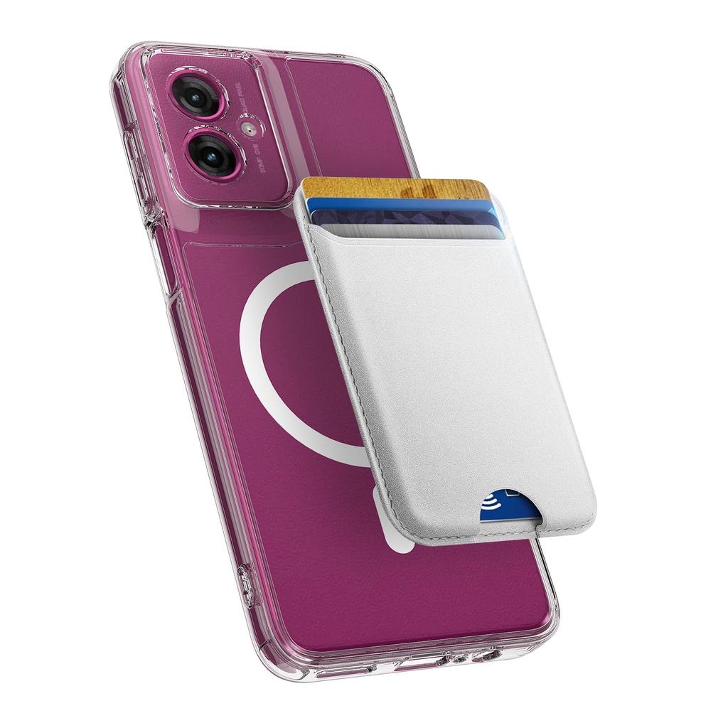 For Motorola Moto G55 5G Clear Phone Case Compatible with MagSafe TPU+Acrylic Back Cover