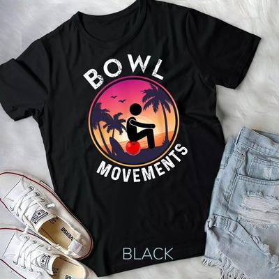 2025/Bowling Movements Bowling Lover T-Shirt Retro Vintage Unisex T-shirt Unisex T-Shirt