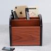 Holz Schreibtisch-Organizer mit kreativem Design, Mehrzweck-Aufbewahrungsbox für Home-Office-Schreibwaren