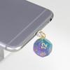 Phone Dust Plug for IPhone, Android Charging Port Interface D4-D20 Dice Pendant Dust Plug Mobile Phone Charging Port Dust Cap