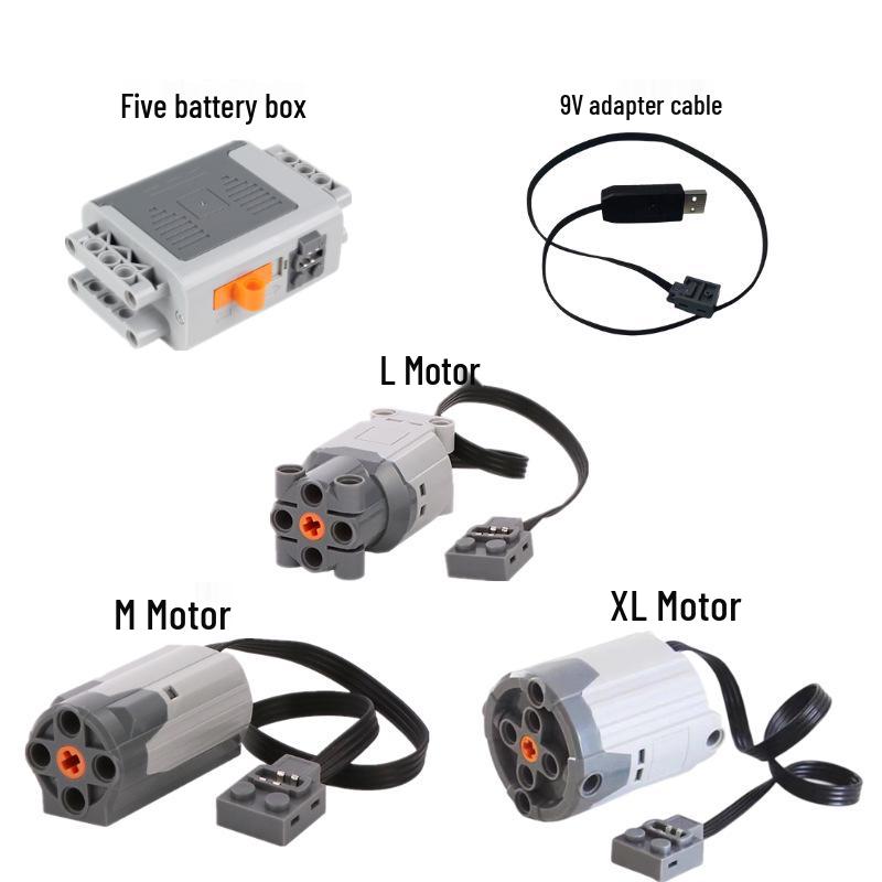 Building Blocks Science Kit with Motor, Battery Box, Remote Control & Receiver