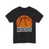 Hoops Basketball T-Shirt Mens Womens Tees Top, Sports Lovers Basketball Player Fans Shirt