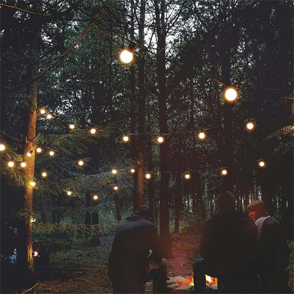New Type Retro Bulb Light String Transparent Outdoor Decoration LED 50 Lamps, 13m