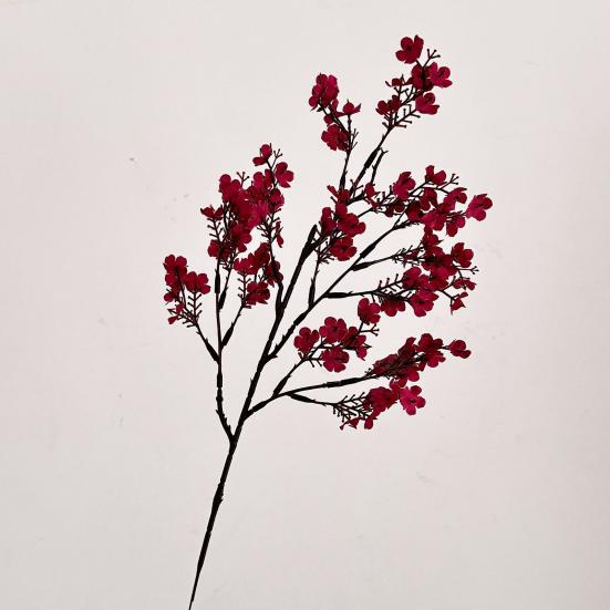 Konstgjorda Plomblomsgrenar 19,6" Falska Långstammade Vinterblomma för Bröllop Hemmakontor Sovrum Fest Bordscentrum