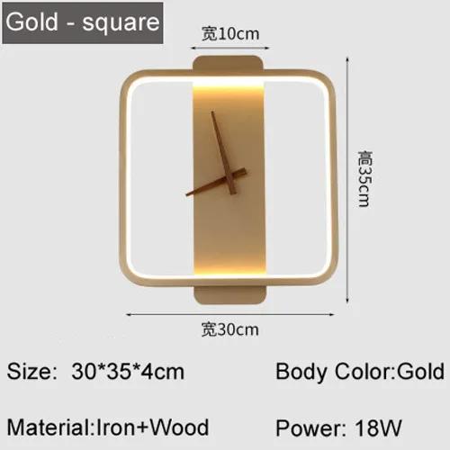 Moderne LED Wand Lampe Uhr Wand Leuchte für Schlafzimmer Wohnzimmer Esszimmer Gang Veranda Indoor Wand Dekor Beleuchtung Leuchte Glanz