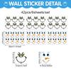 Wall sticker Christmas wall sticker emoji sticker cute cartoon snowman refrigerator sticker window sticker cup sticker wallpaper