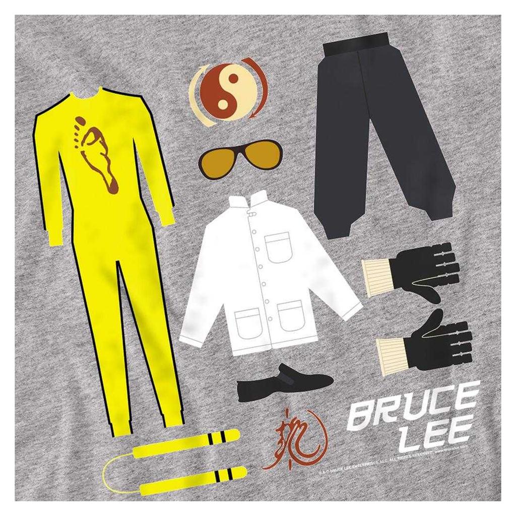 Bruce Lee Unisex Adult Lee Gift Set Heather Long-Sleeved T-Shirt