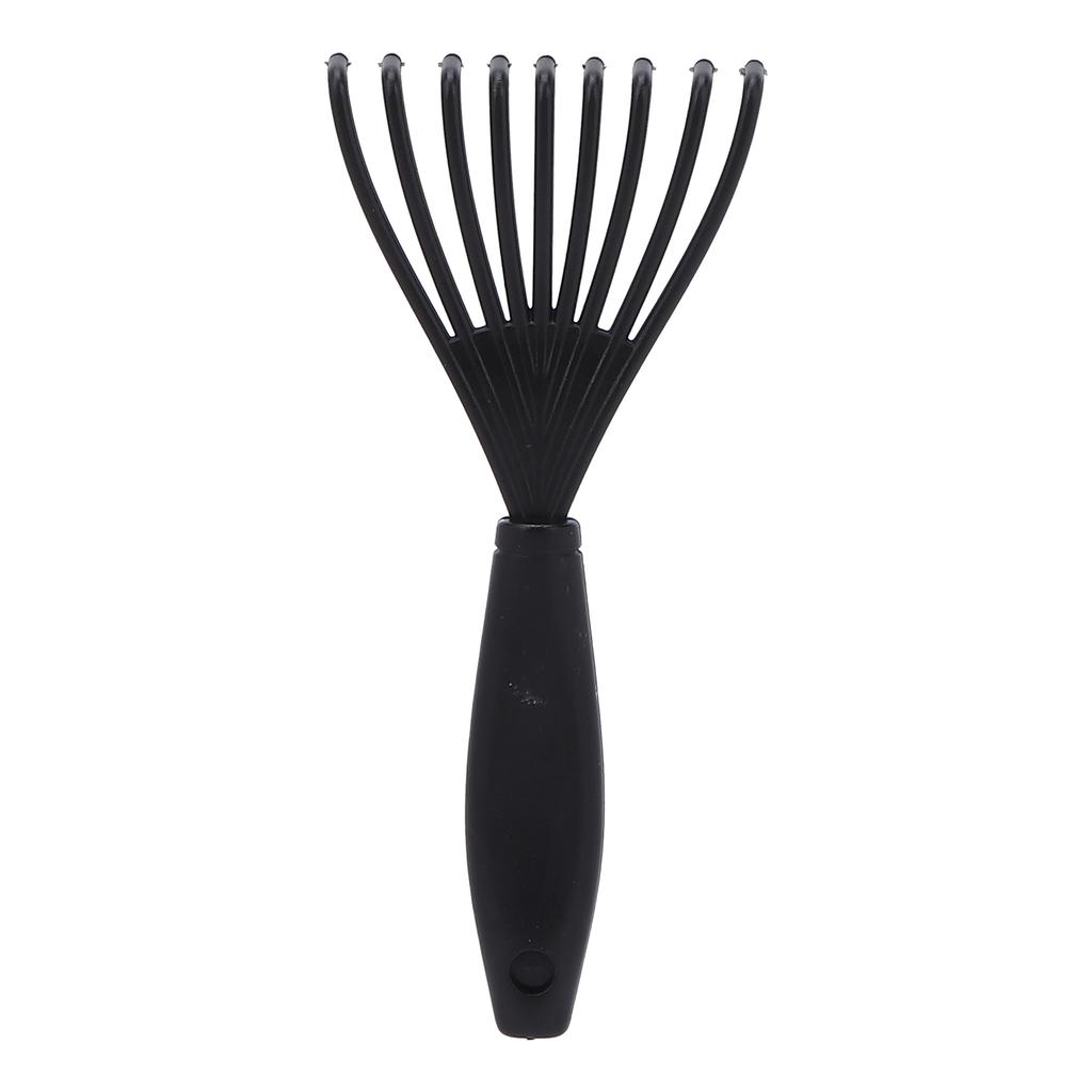 Plastic Rake Hair Comb Cleaner Hair Dirt Remove Comb Brush Cleaning Tool for Home Salon Black