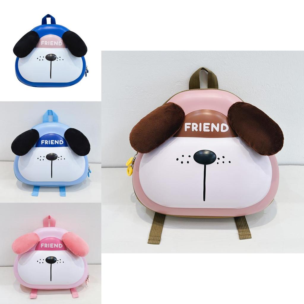 Cartoon Plush Dog Design Kids Backpack With Breathable Eva Material For Kindergarten And Travel