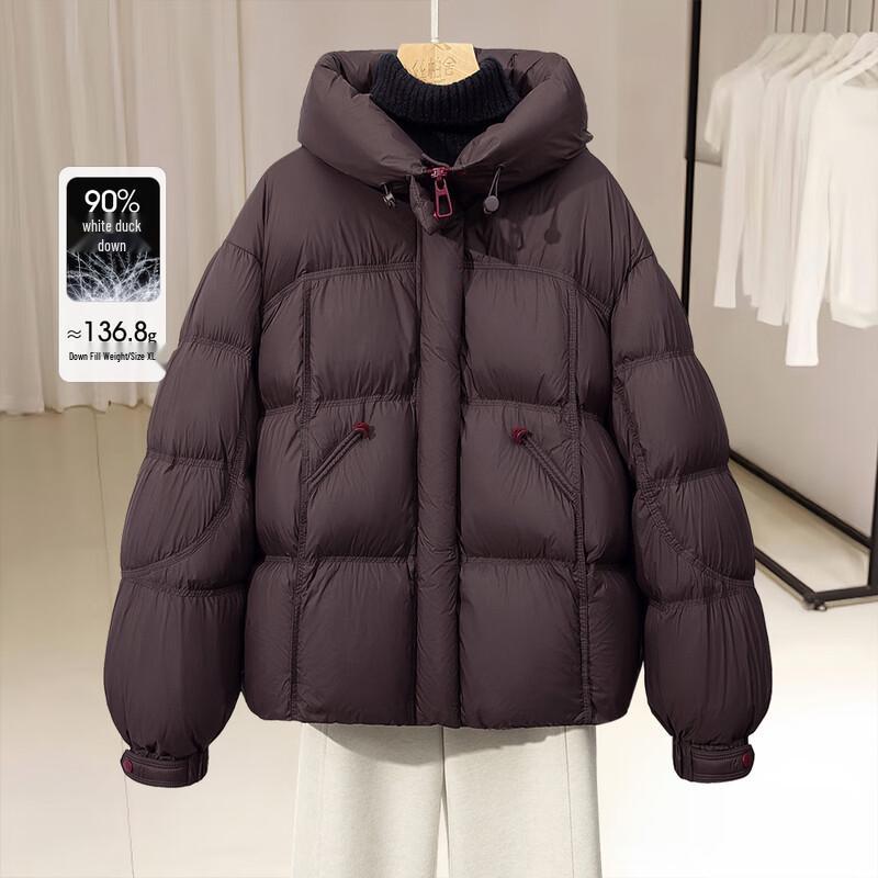 

Женская зимняя куртка Sibaish с капюшоном, 90% пух S