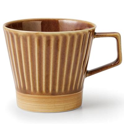 TAMAKI Iki Mug, Brown, 12.5x9x8.5cm (H), Porcelain, Stylish Gift, T-964989