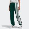 Adidas Originals Color Block Striped Retro Sports Long Pants Knitted Sports Pants Women Bottoms Dark-Green GJ8277