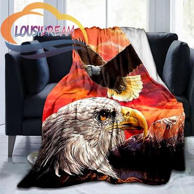 Hawk Eagle Series Wool Blanket Domineering Eagle Cashmere Fashion Flannel Blanke Portable Warm Camping Blanket