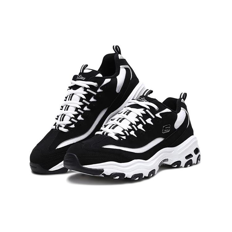 Skechers D'Lites 1.0 'Black White' (Unisex) Chunky Sneakers 666063 BKW
