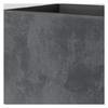 DEROMA Pot de fleurs Cube Millennium R - 25 x H25 cm - Anthracite - A réserve d'eau