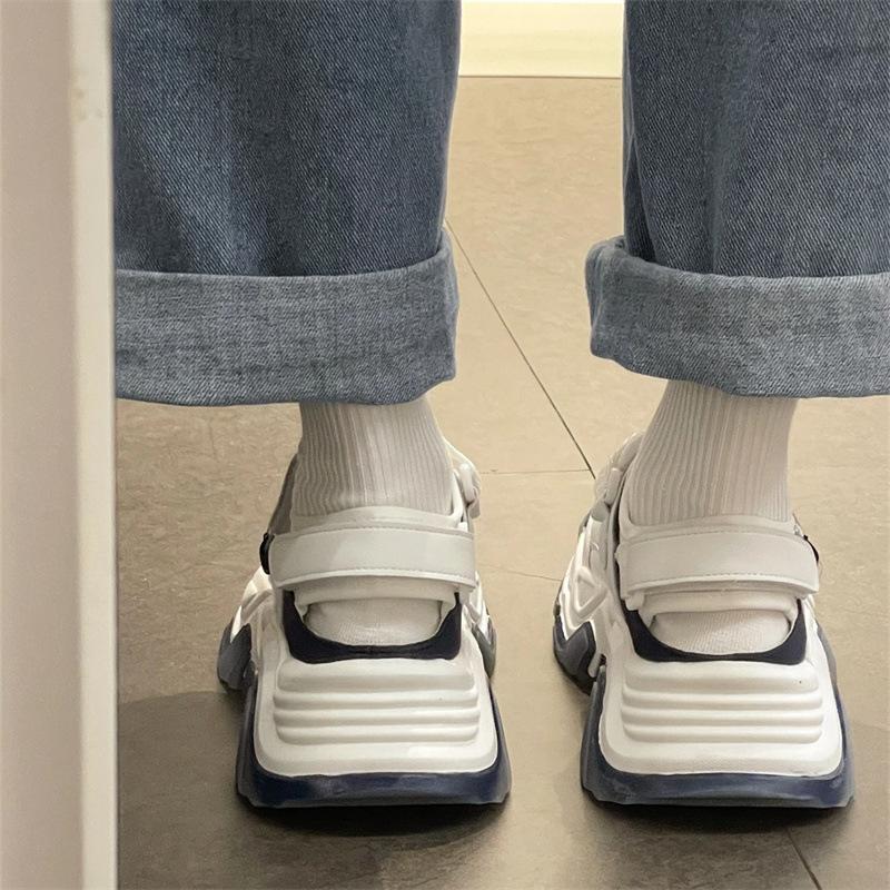 Sandales de sport ajourées nouvelle collection automne maille respirante chaussures de papa bleu brumeux sport loisirs
