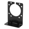 Black Metal Mounting Bracket Holder for 7 Pin Caravan Towing Trailer Connector Plug Socket