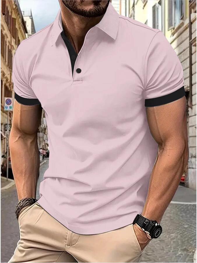 Men’s Trendy Summer Polo T-Shirt - Short Sleeve Fashion