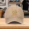 1pc New 60th Birthday Crown Washed Baseball Cap Premium Allmatch Outdoor Accessory Unisex Dad Hat Fashionable Trendy Classic