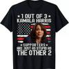 Anti Kamala Harris Dummer Witz Amerikanische Flagge USA Humor T-Shirt