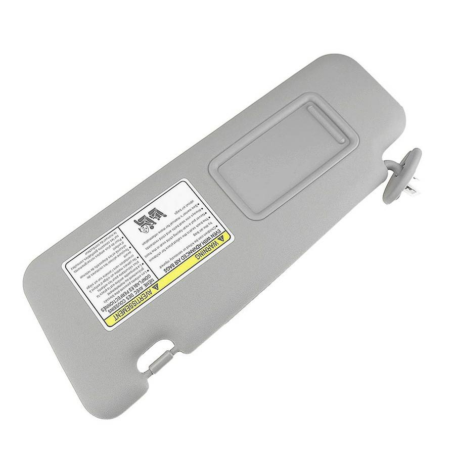 Left Driver Gray Sun Visor For Toyota Highlander 2008-2013 74320-48500-B0