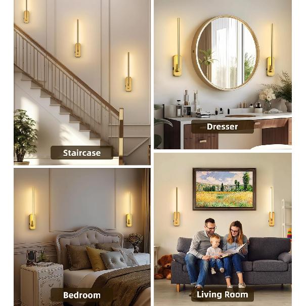 Battery Operated Wall Sconces with Remote Control,LED Rechargeable Picture Lights for Wall Wireless Led Lights for Bedroom with Magnetic Wall Light