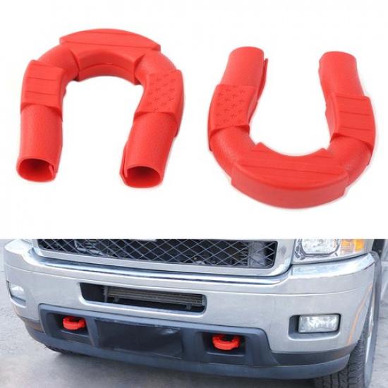 Red Front Bumper Tow Hook Trailer Protect Cover Trim For Chevy Silverado 07-13