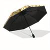 1 szt. Parasol Art Nouveau z motywem motyla, automatycznie otwierany/zamykany, wiatroodporny, funkcjonalny design, wytrzymały czasza z 8 żebrami