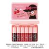 6-Piece Lip Gloss Lipstick Set Easy To Apply Non-Stick Berry Color Bright Lip Gloss Lip Glaze Holiday Gift Lip Gloss Set Lipstick Water