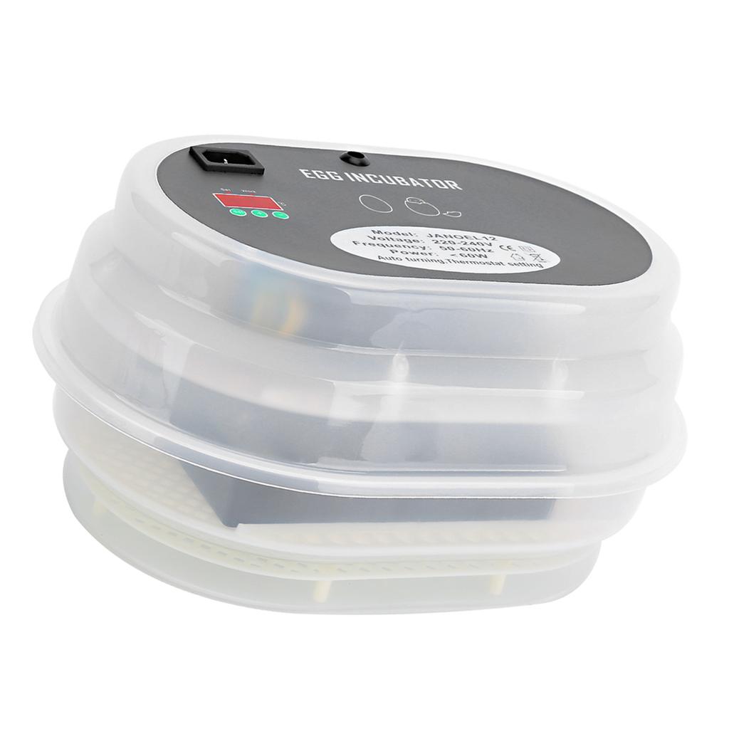 Automatic Digital Poultry Hatch 12 Eggs Egg Incubator for Hatching Chicken DuckUK Plug