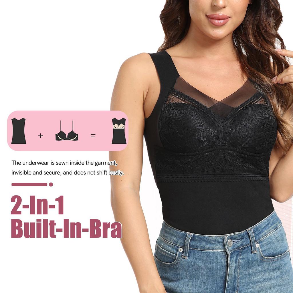 Thermal Vest For Women Underwear Top With Chest Pads Slimming Seamless Winter Warm Vest Thermal Tank Top For Women Push Up Bras Undershirt