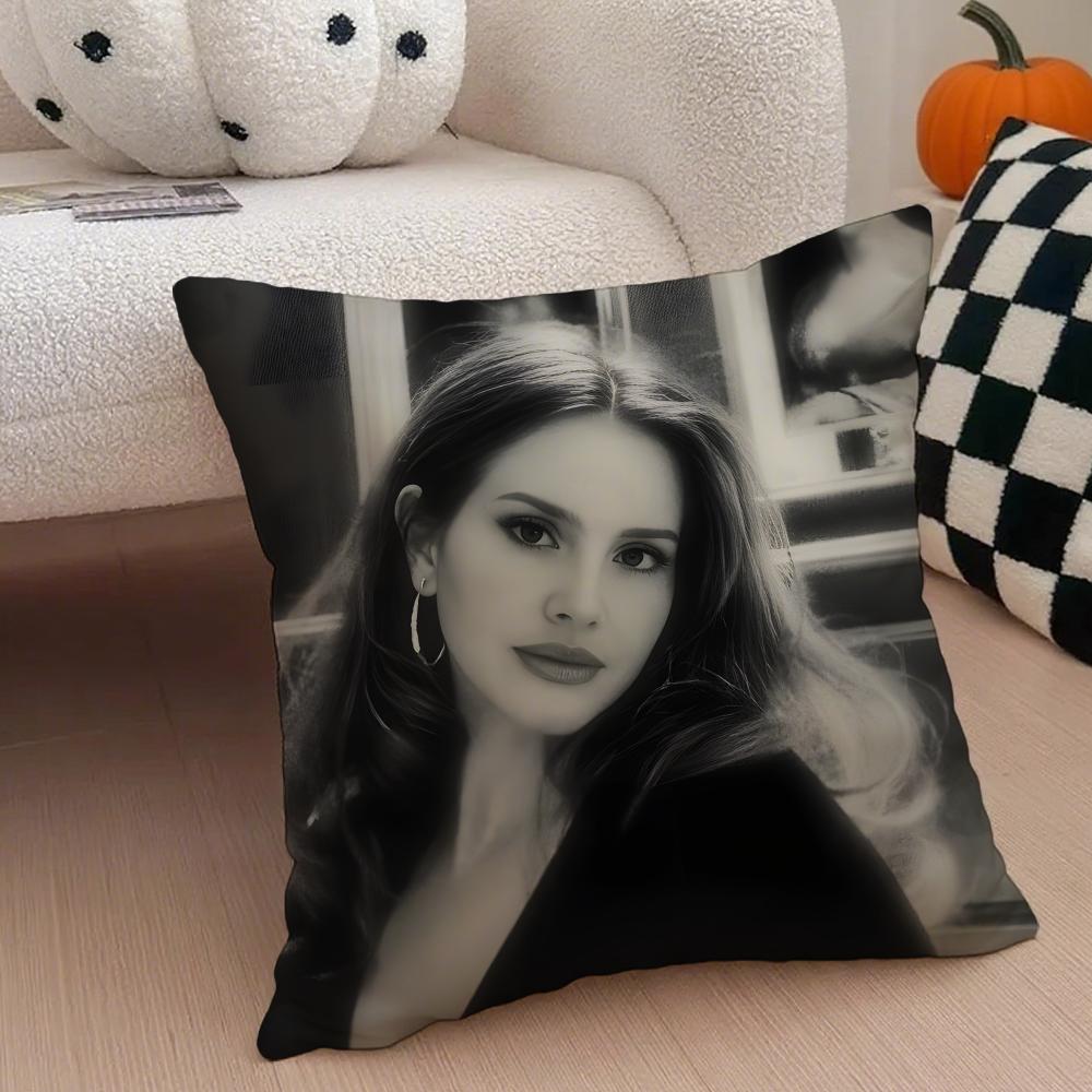 

LLana Del Rey Cushion Cover Linen Pillow Case Soft Breathable Protective Couch Room Decoration 30x30cm