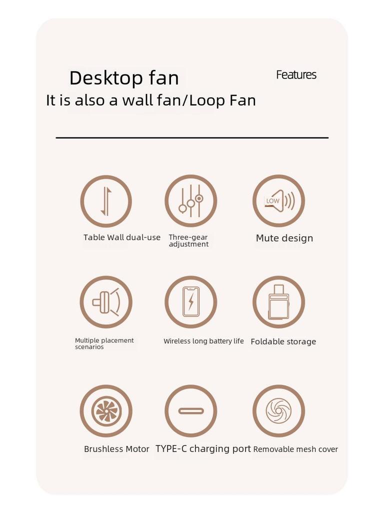 Dual-Purpose Electric Fan: Convection Circulation, Indoor/Outdoor, Rechargeable Floor & Desktop Fan