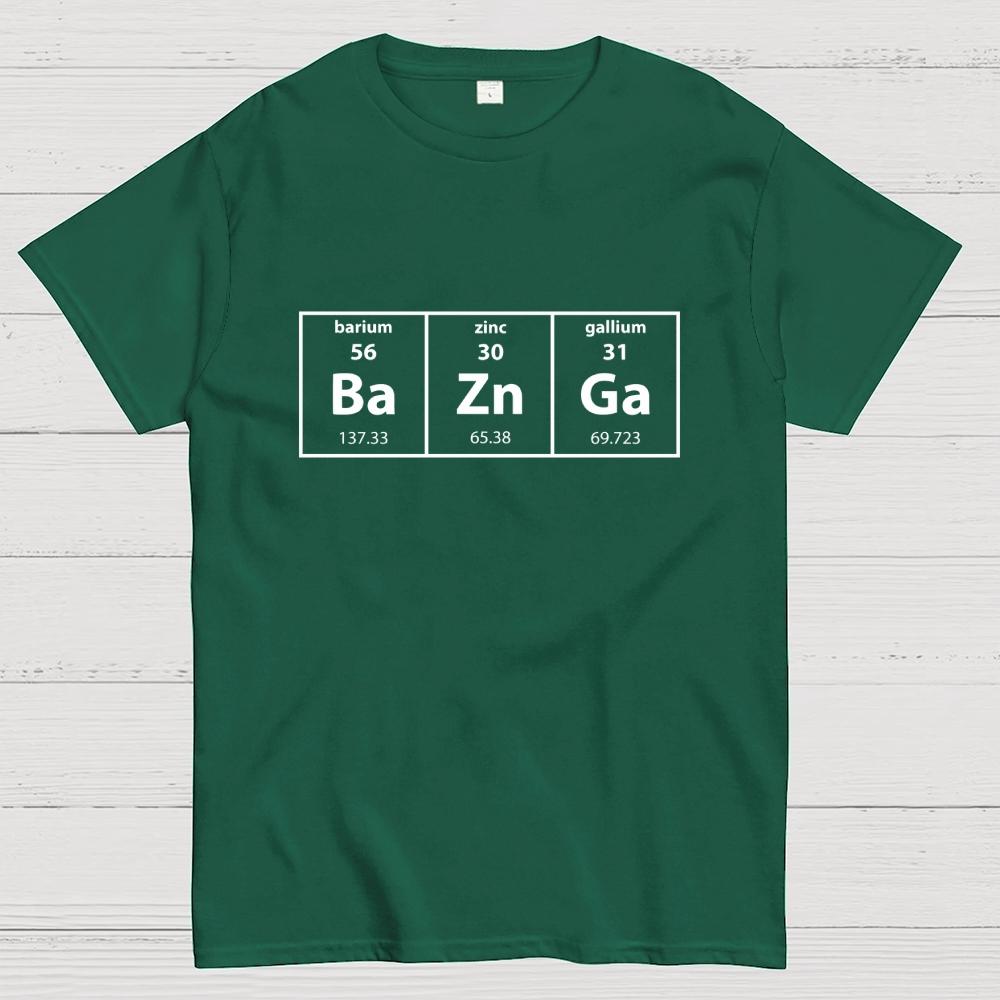 Baznga Periodic Table Cotton Casual Cool Loose T-Shirt