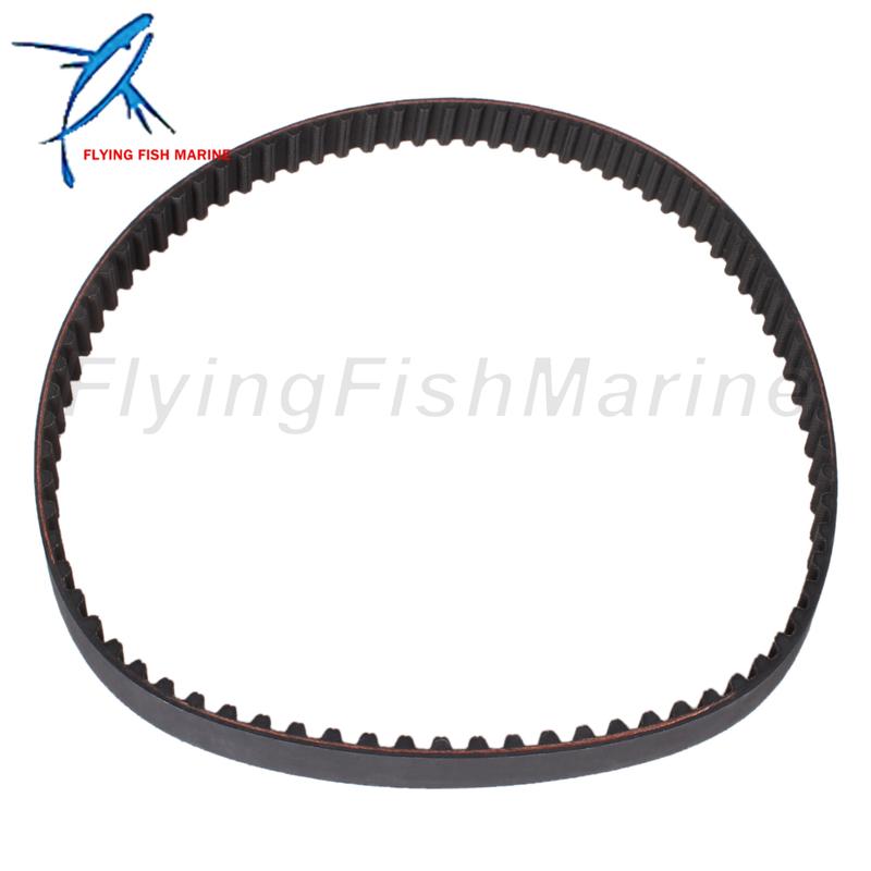 Outboard Motor 65W-46241-00 18-15135 Timing Belt for Yamaha 4-Stroke F25 F30 F40 / 57-8M0151040 831294 8M0065179 for Mercury