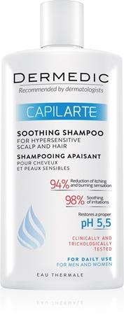 

успокаивающий шампунь для чувствительной кожи головы TU прозрачный