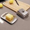 With Lid Stainless Steel Butter Dish Rustproof Butter Keeper Butter Container  Fridge