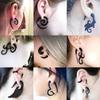 1 Pair Gothic Creative Black-color Acrylic Earrings For Women Men Punk Hip Hop Party Jewelry