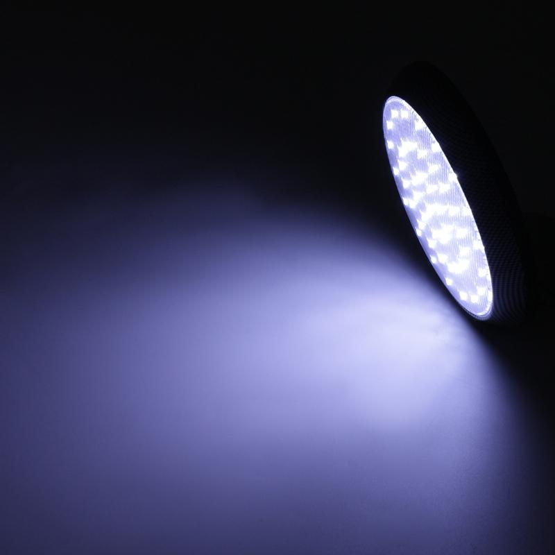 12V 46 LED Car Round Ceiling Dome Roof Light Interior Light Lamp On/Off Switch For Camper Van Caravan Motorhome Boat RV 1PCS