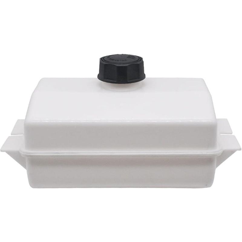 Gruppo Serbatoio Benzina di Ricambio 184900 e 532184900 per Modelli di Tosaerba, con Tappo Costolato Rimovibile e Flange di Montaggio Laterali Integrate