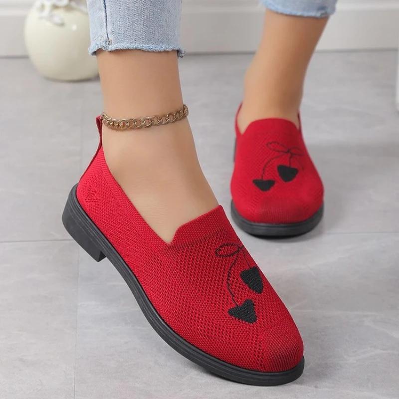 BCEBYL Summer and Autumn Fashion New Women's Flat Walking Shoes Mesh Loafers Comfortable Breathable Casual Sports Sneakers