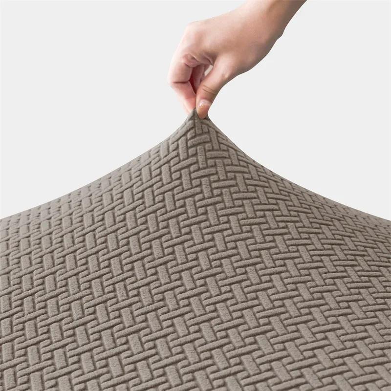 Jacquard Sofa Bed Covers High-quality Armless Sofa Cover Without Armrest for Living Room Stretch Folding Home Couch Slipcovers