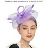 Elegant Fascinator Hat Headbands Funny Girl Hat Headgear Lovely Hairpiece for Wedding Party
