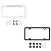XCLPF OBEY YOUR LUXURY License Plate Frames 1 Pc 4 Holes Slim Stainless Steel License Plate Frame + Chrome Screw Caps License Plate Covers Frames 6